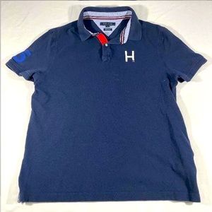 90’s Tommy Hilfiger navy shirt, size xl mens.